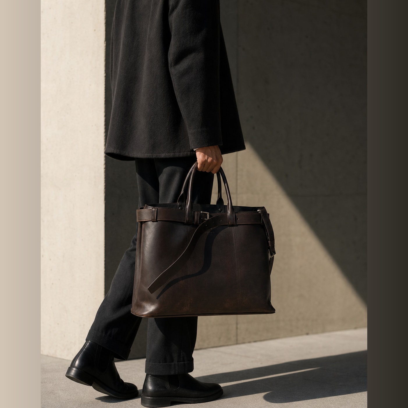 The Milano Belted Shopper view 5