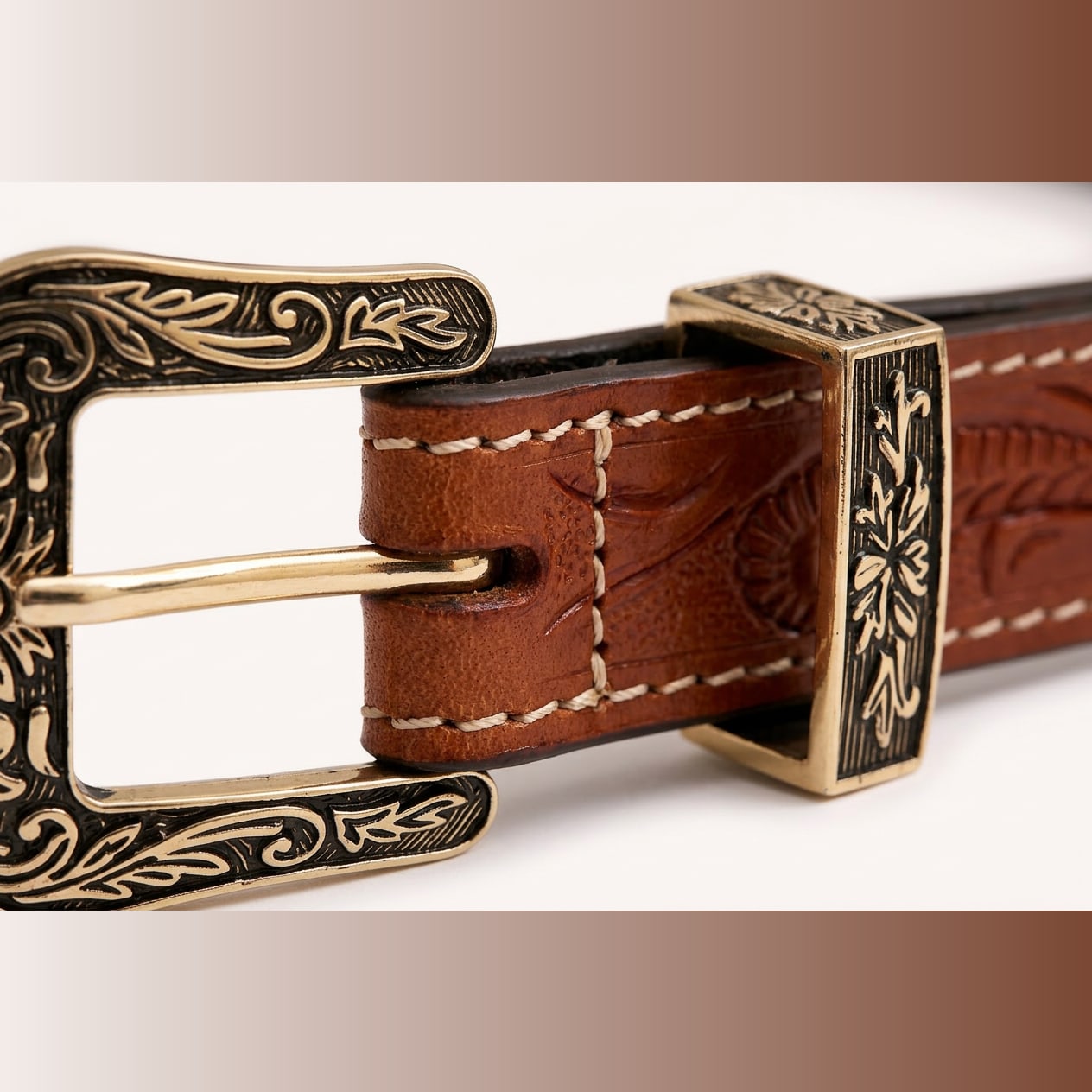 The Rancher Tooled Belt view 4