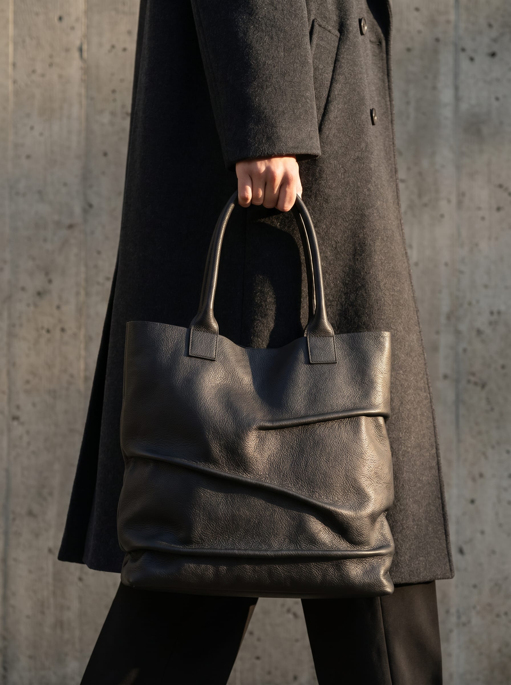 The Draped Pebble Tote view 4