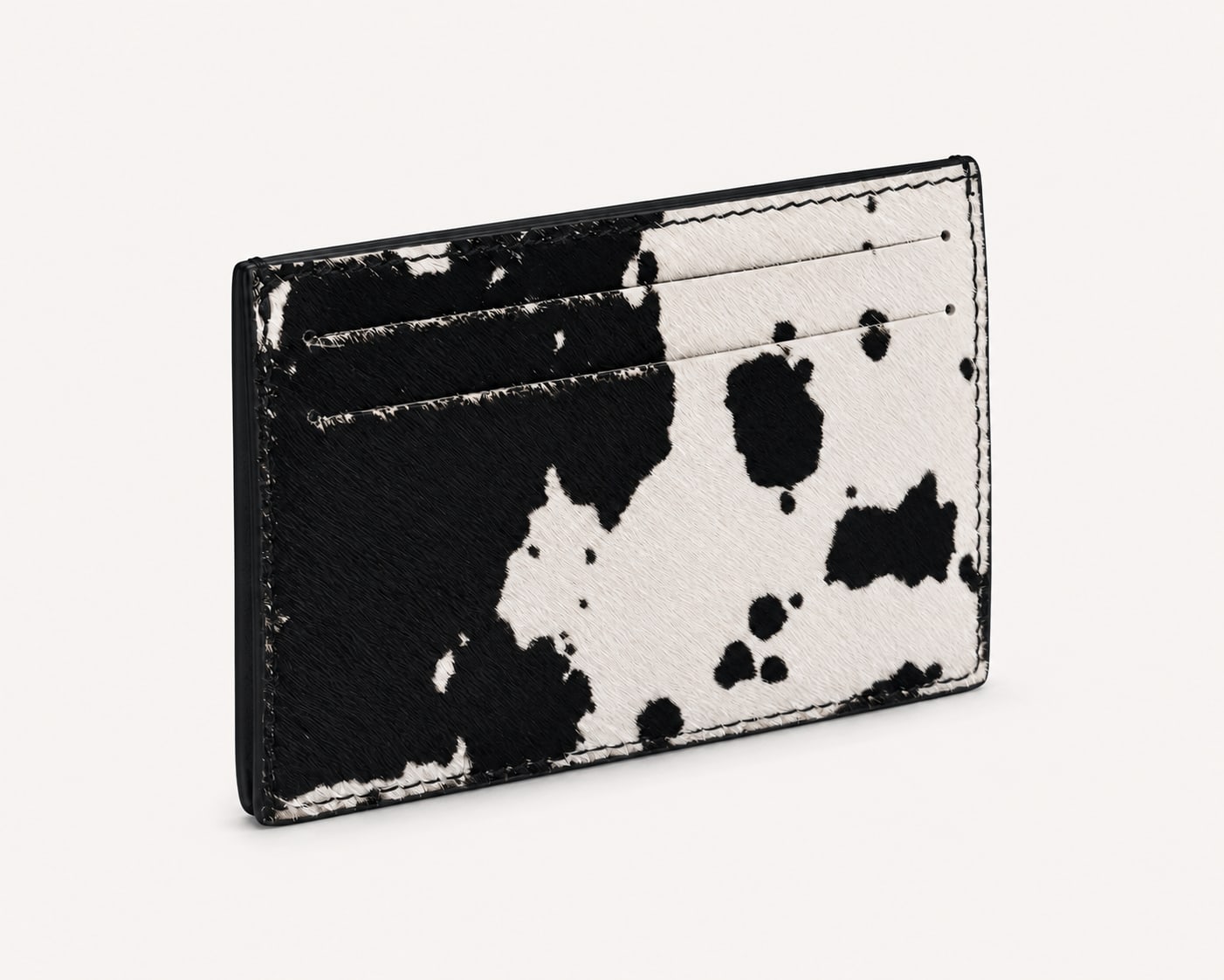 The Dalmatian Hairon Cardholder - handcrafted premium leather accessories in Dalmatian - view 3