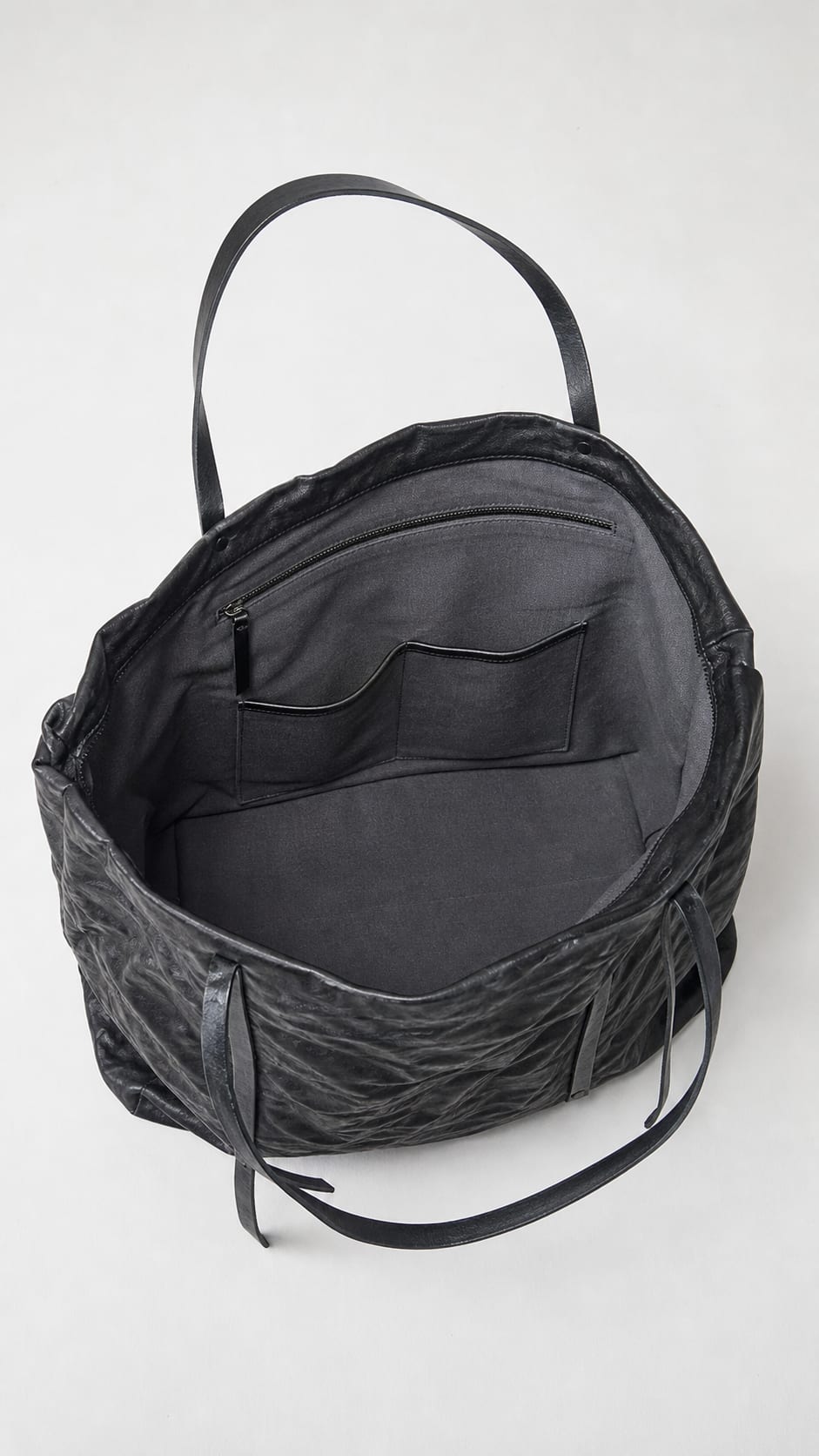 The Obsidian Crinkled Tote view 3
