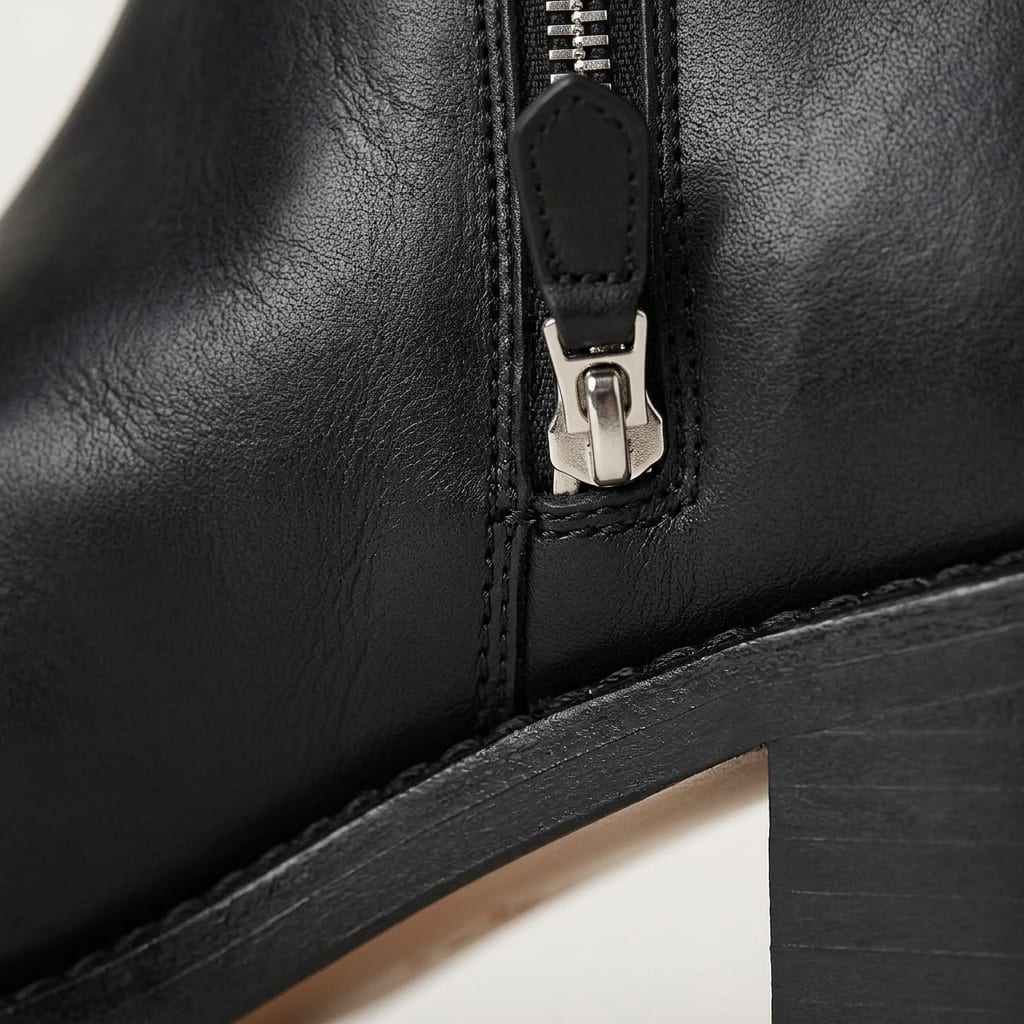 The Ronin Split-Toe Tabi Boot - handcrafted premium leather footwear in Midnight Black - view 5