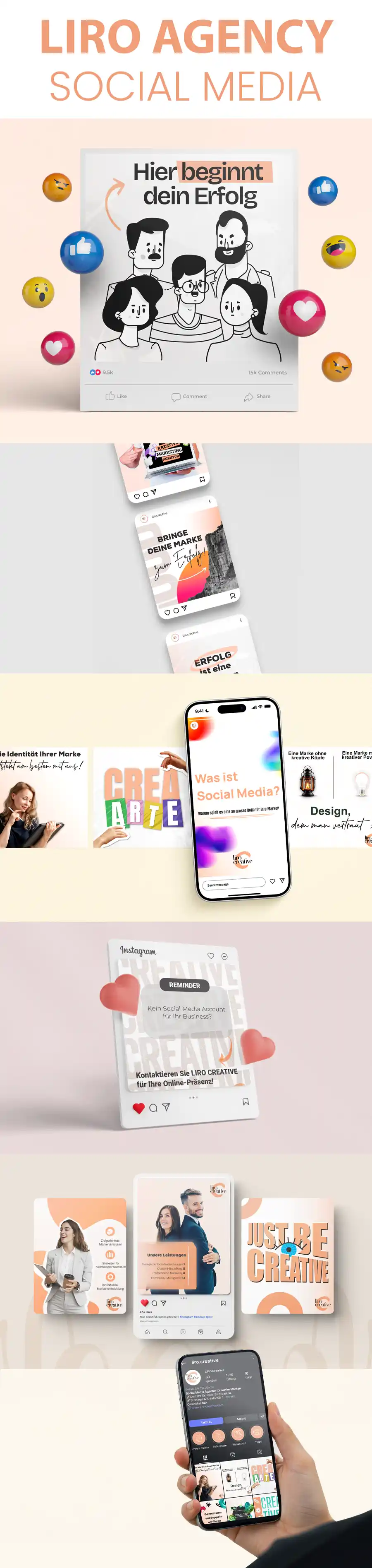 Liro Creative sosyal medya tasarım çalışması