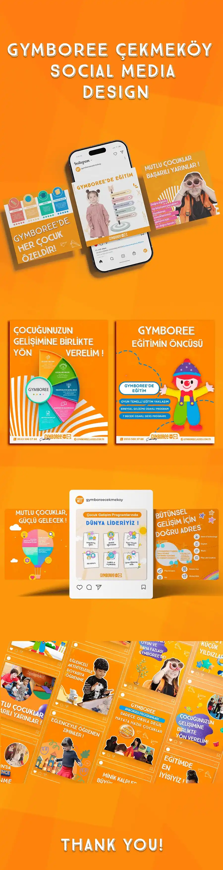 Gymboree Çekmeköy sosyal medya tasarım çalışması