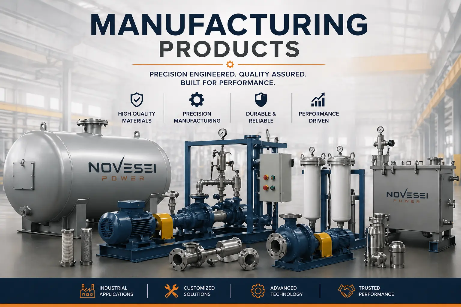 Novesei Power engineering team — industrial fuel tank manufacturing facility, Ancaster, Ontario, Canada