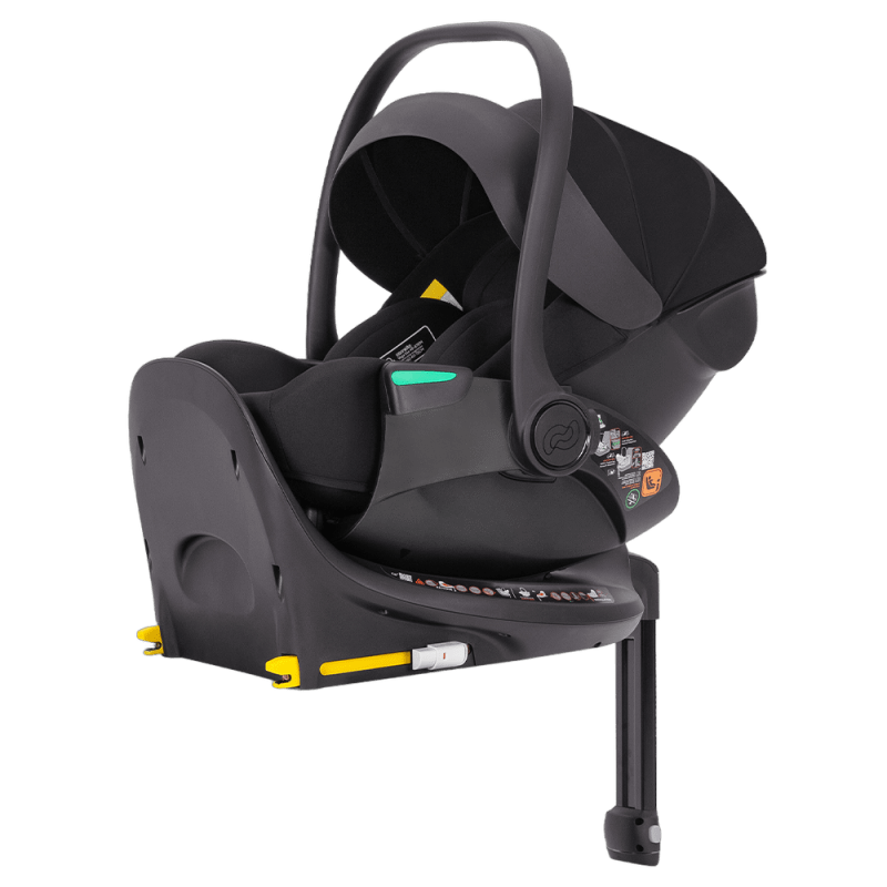 Autocribs Carrello Vega Lite CRL-13808/2 i-Size car seat with ISOFIX base and rotation feature in Absolute Black color
