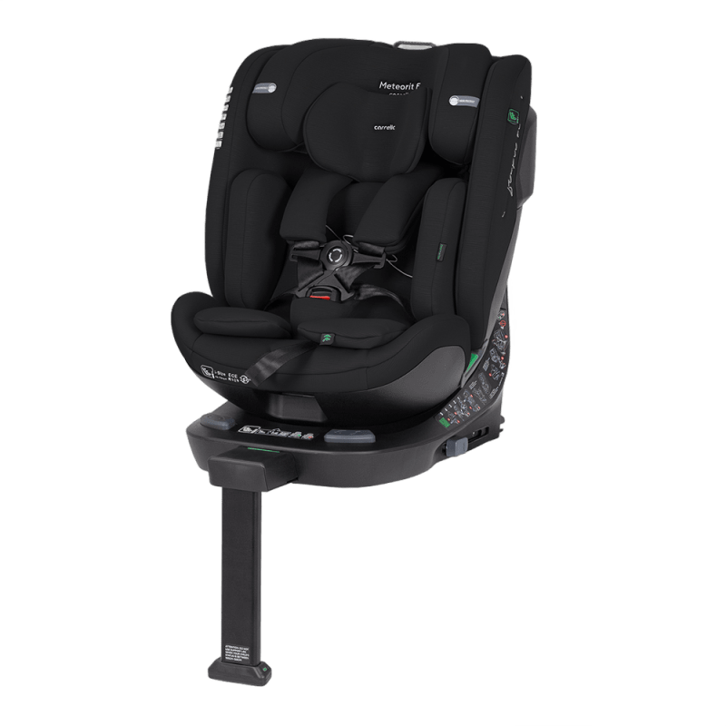 Autocribslo Carrello Meteorit F CRL-15101 Seashell Grey i-Size 40-150cm ISOFIX car seat with rotatable and adjustable support leg