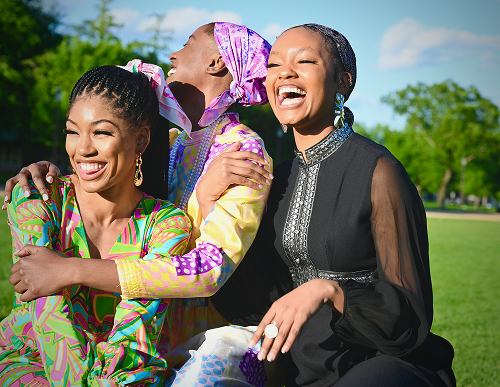 African women collaborating in a professional setting