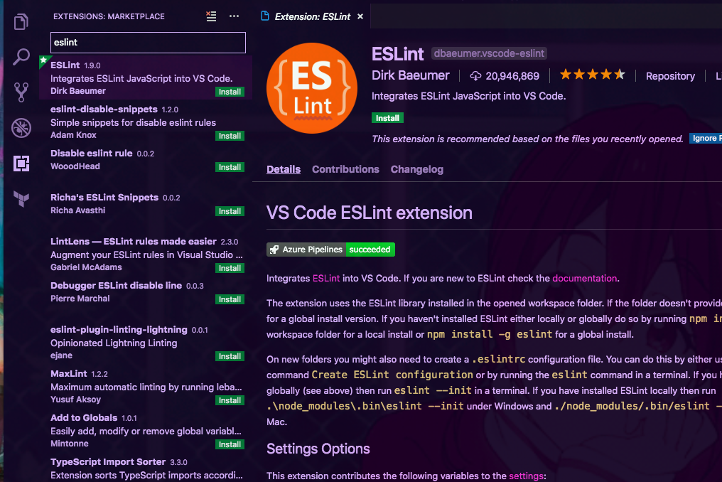 vscode extension