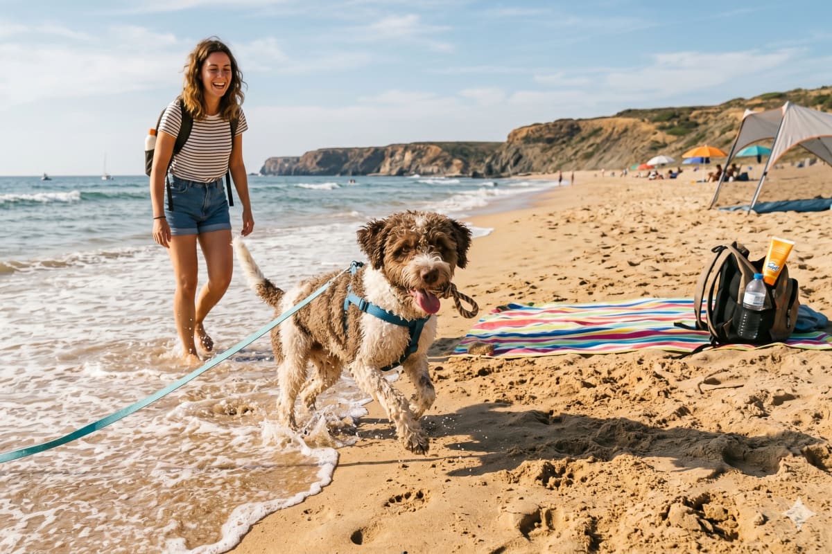 🏖️ Tu perro y la playa: Guía de supervivencia para que tu "primera vez" no sea un drama