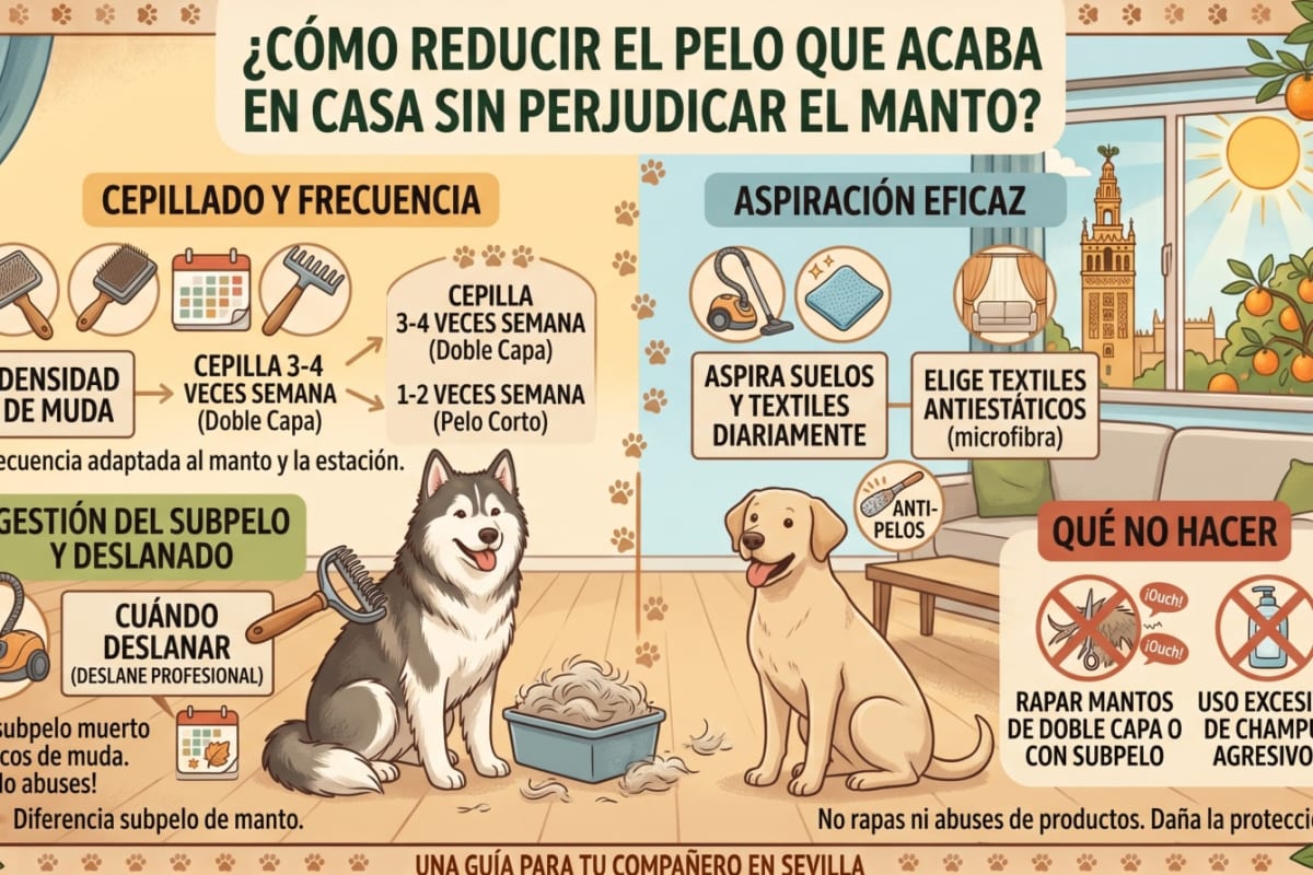 ¿Por qué mi perro suelta tanto pelo? Muda normal y cuándo preocuparse