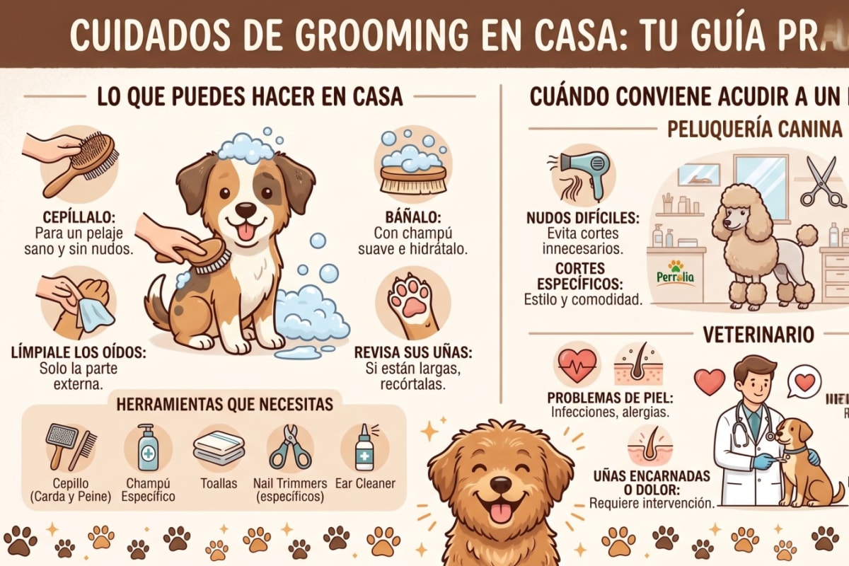 Grooming en casa: qué puedes hacer tú y cuándo acudir a un profesional