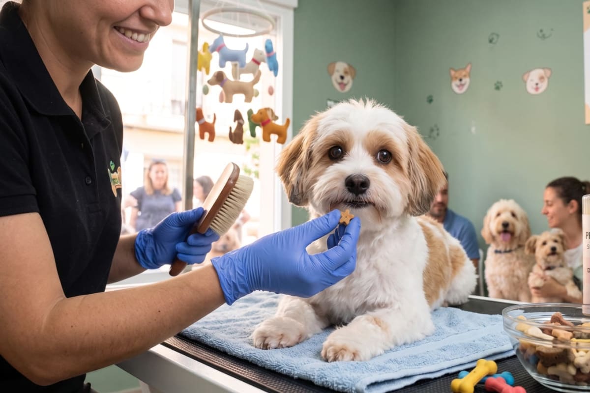 Cómo preparar a un perro para su primera visita a la peluquería