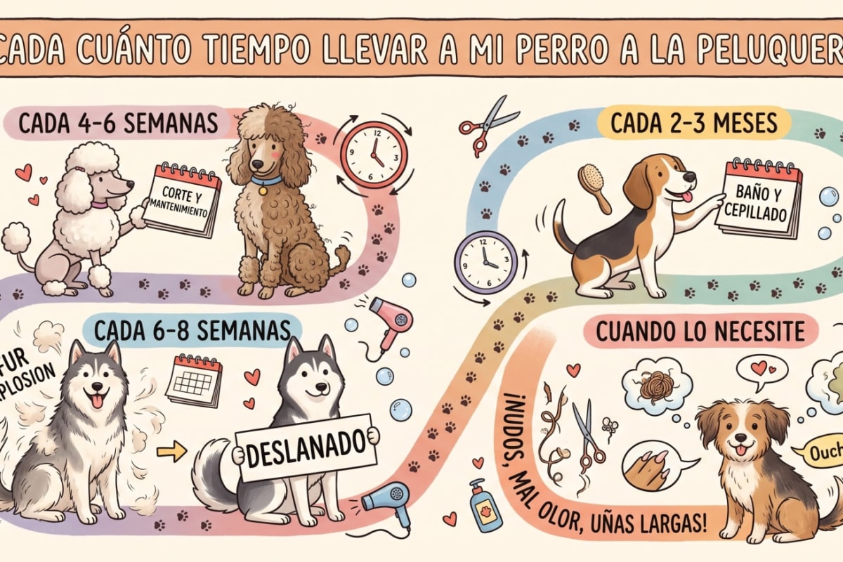 ¿Cada cuánto tiempo debo llevar a mi perro a la peluquería?