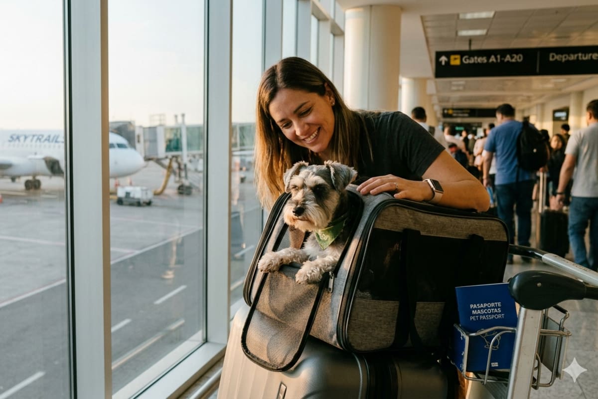 Viajar en avión con perro: cabina, bodega y papeles (guía realista)