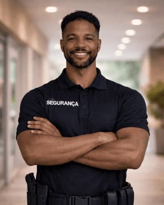 Profissional de segurança em evento