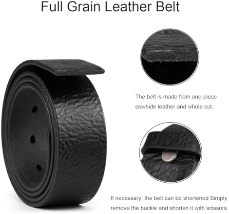 Vue 3 de Ceinture Pour Hommes Cuir