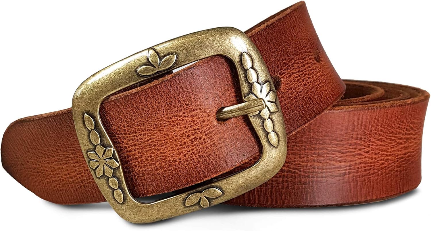 Vintage Ceinture En Cuir