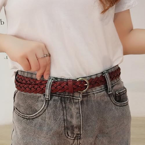 Vue 7 de Ceinture Tressee Fine Pour