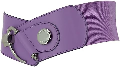 Vue 3 de Ceinture Femme Elastique Cuir