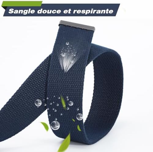 Vue 3 de Unisexe Ceinture En Toile