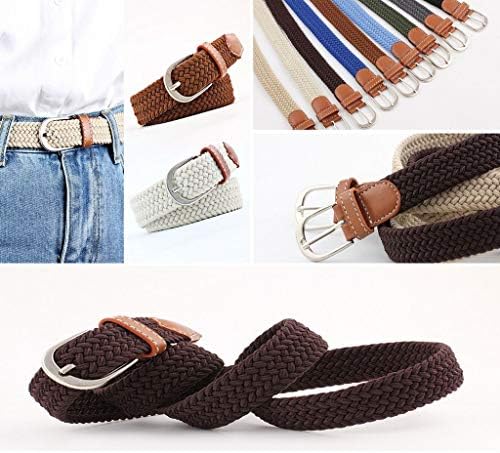 Vue 6 de Ceinture Fine Tressee Elastique