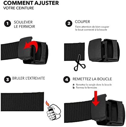 Vue 6 de Ceinture Sangle Militaire En