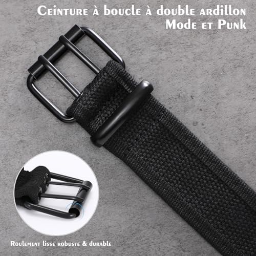 Vue 3 de Ceinture Homme Tissu En