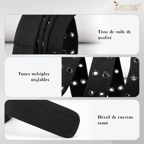 Vue 4 de Ceinture Homme Tissu En