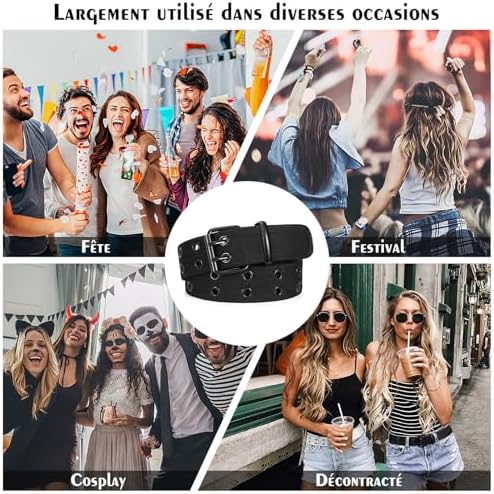 Vue 6 de Ceinture Homme Tissu En