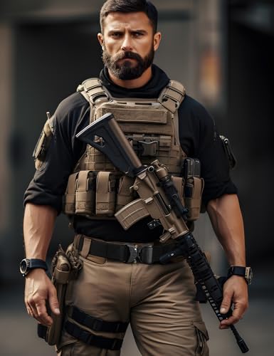 Vue 4 de Ceinture Tactique Militaire Travail