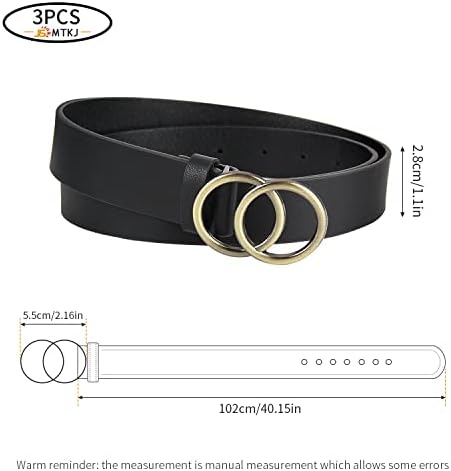 Vue 2 de Yiliya Boucle Ronde Ceinture