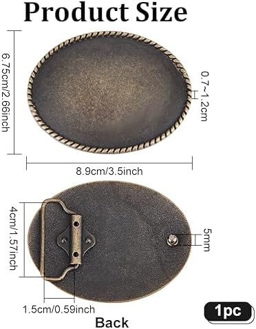 Vue 2 de Benecreat Boucle De Ceinture