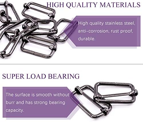 Vue 3 de Lot De Anneaux Rectangulaires