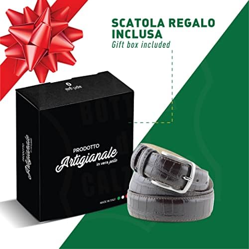 Vue 2 de Ceinture Crocodile Fabriquee