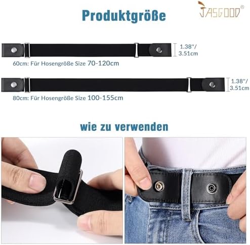 Vue 4 de Jasgood Ceinture Homme