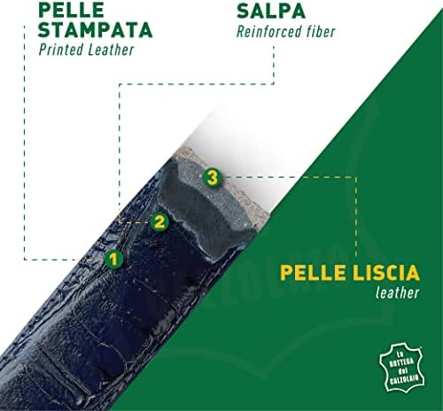 Vue 5 de Ceinture Crocodile Fabriquee