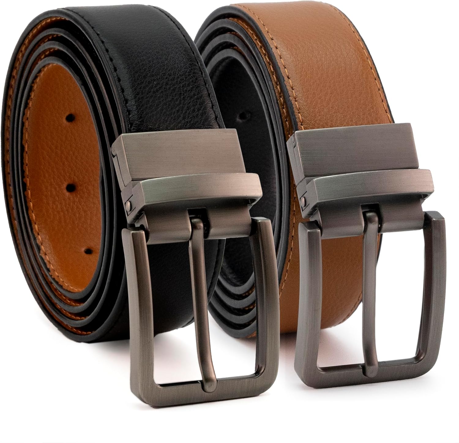 Ceinture Reversible En Cuir