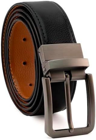 Vue 2 de Ceinture Reversible En Cuir