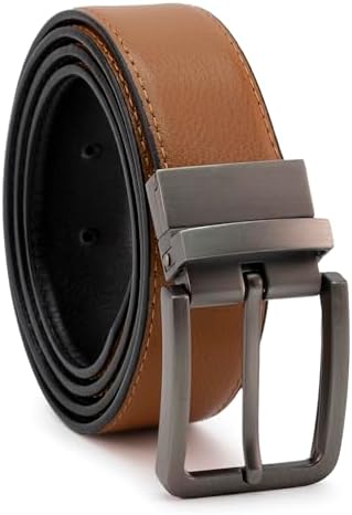 Vue 3 de Ceinture Reversible En Cuir