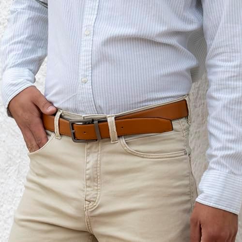 Vue 7 de Ceinture Reversible En Cuir