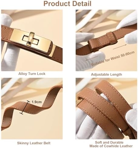 Vue 4 de Ceinture Pour Femme Reglable