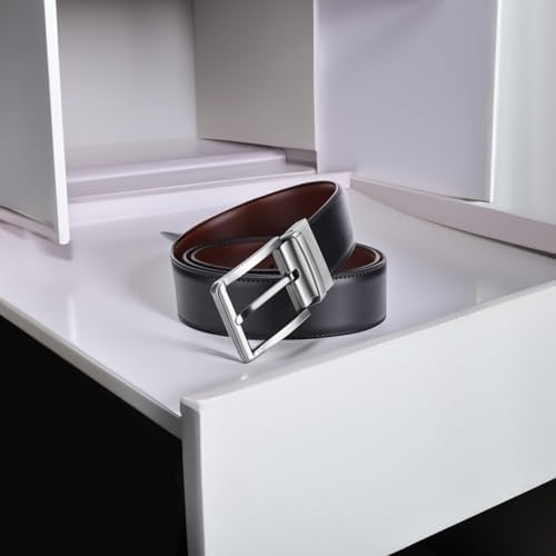 Vue 5 de Ceinture Unie Reversible En