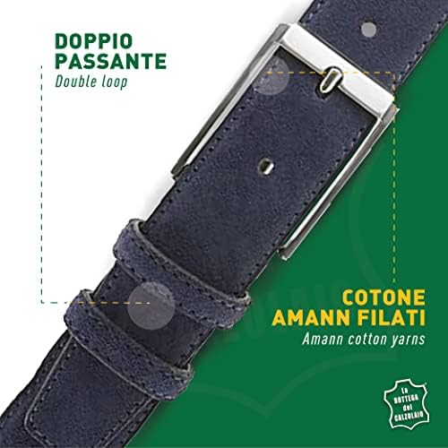 Vue 4 de Ceinture Daim Pour Homme