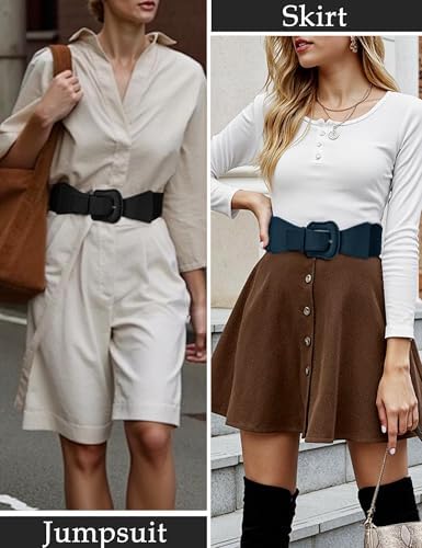 Vue 4 de Ceintures Larges Elastiques En