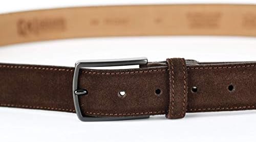 Vue 3 de Ceinture Homme En Suede