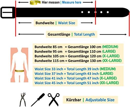 Vue 6 de Ceinture Homme En Suede