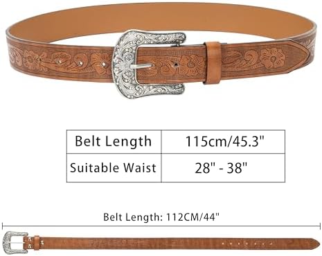 Vue 3 de Ceinture Occidentale Pour Femmescowgirl