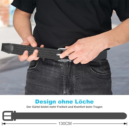 Vue 4 de Pieces Ceinture Tressee Elastique