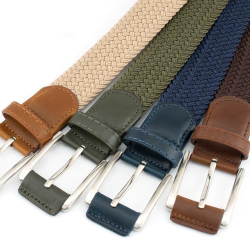 Vue 3 de Ceinture Tressee Elastique Unisexe